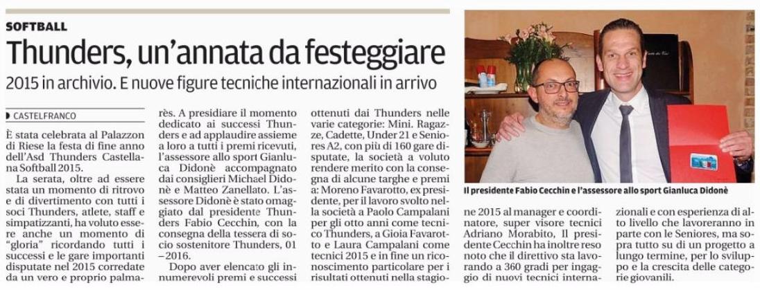 thunders articolo