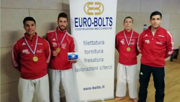 La Sport Target ai Cro Open: oro per la squadra Senior di Kata