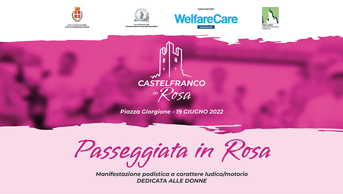 Passeggiata in rosa a Castelfranco Veneto, domenica 19 giugno
