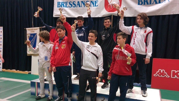 Bressanone, secondo Gran Prix Nazionale U14 di Spada 2014-15
