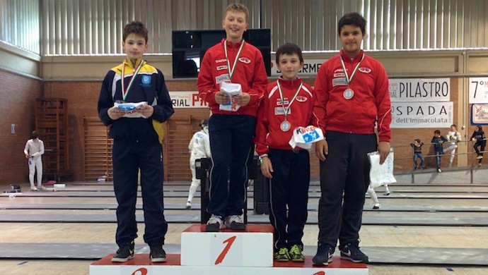 Finali Under 14 a Vicenza, ottima chiusura per il Circolo Scherma Castelfranco