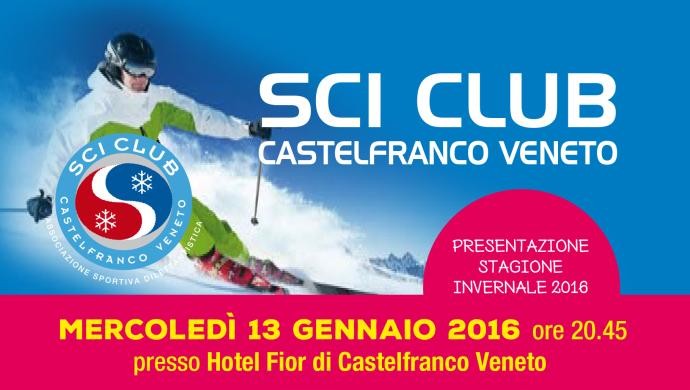 Presentazione stagione invernale 2016 per lo Sci Club Castelfranco