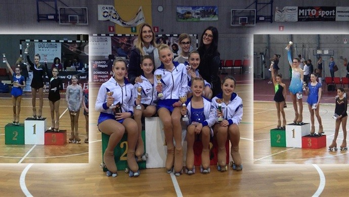 Un trionfo per la San Liberale Scuola Pattinaggio Artistico al 6° Trofeo delle Dolomiti