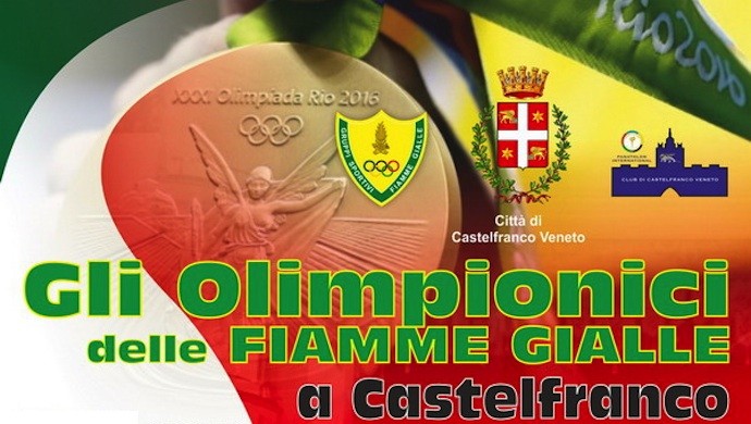 Gli Olimpionici delle Fiamme Gialle a Castelfranco Veneto