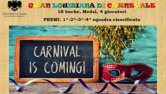 Il weekend di Carnevale al Golf Club Ca’ Amata!