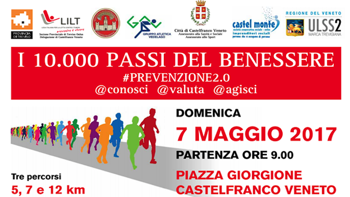 I 10.000 Passi del Benessere: domenica 7 maggio a Castelfranco