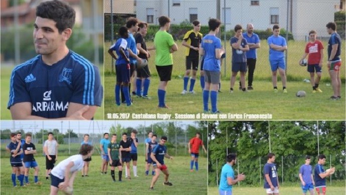 Rugby: Enrico Francescato fa visita al Castellana