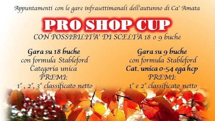 Gli appuntamenti della settimana al Golf Club Ca’ Amata