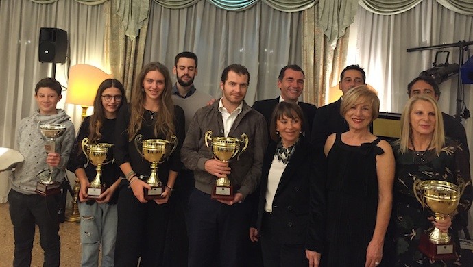 Gran Galà del Ca’ Amata: i Campioni Sociali premiati alla 14^ cena sociale del club