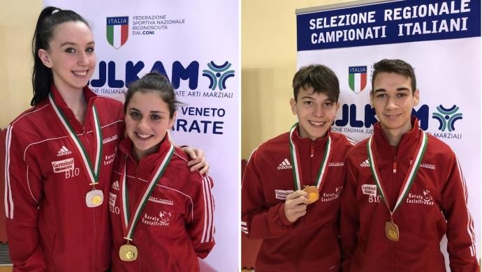 Quattro atleti del Germinal Karate Castelfranco alla Finale Nazionale