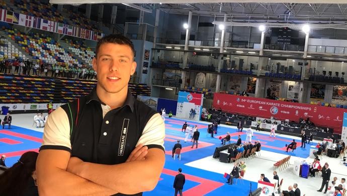 Mattia Busato in finale per il bronzo ai Campionati Europei di karate