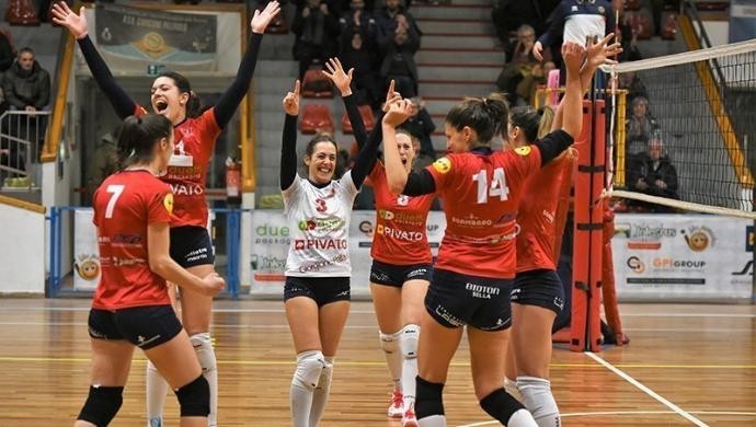 Pallavolo: la Duetti Giorgione chiude l’andata a 4 punti dalla vetta