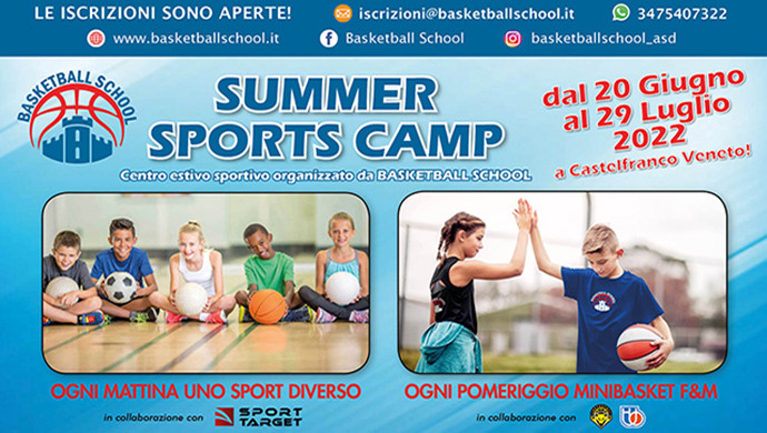 In estate Basketball School organizza il primo Summer Sports Camp